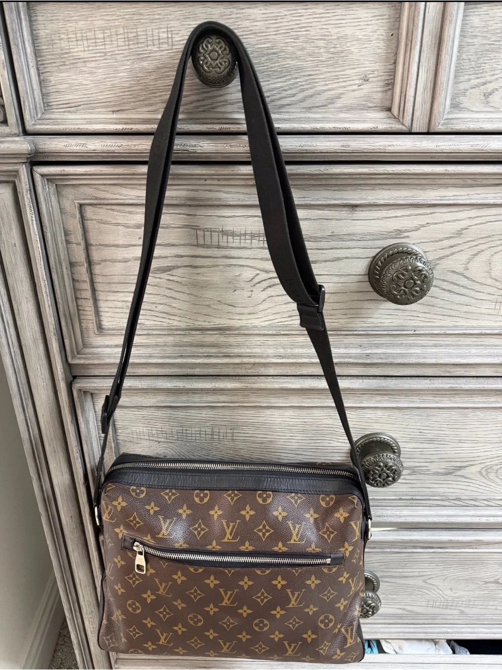 Louis Vuitton Monogram Macassar Torres Messenger Bag UNISEX